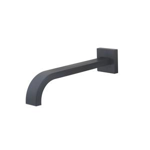 Boss & Wessing BWS Inbouwuitloop Vierkant 26cm 1/2 Mat Zwart