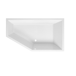 Sanindusa Ligbad  Delta Compact Rechts 160x90 cm Wit
