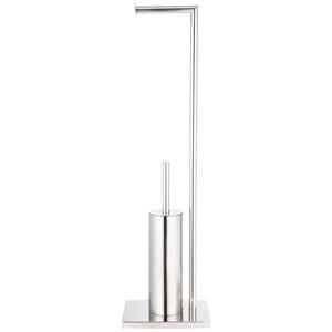 Aquavive Wc-boy 2 In 1 Toiletrolhouder/ Toiletborstelhouder Chroom
