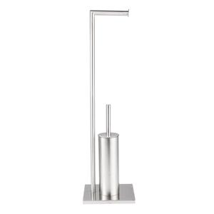 Aquavive Wc-boy 2 In 1 Toiletrolhouder/ Toiletborstelhouder Geborsteld Staal