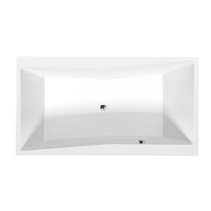 Sapho Rechthoekig Ligbad  Quest 180x100x49 cm Mat Wit