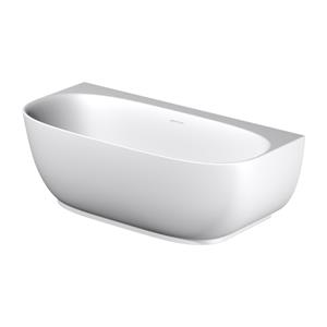 Riho Half Vrijstaand Ligbad  Phatos B2W 170x80x57 cm Incl. Pop Up Waste, Sifon en Afvoer Glans Wit