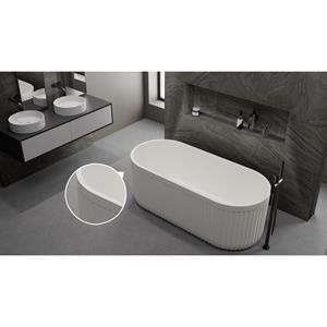 Ideavit Ligbad Vrijstaand  Archtec Rock 170x75x60 cm Wit