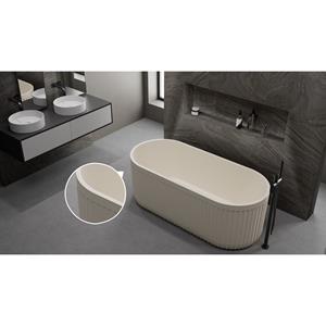 Ideavit Ligbad Vrijstaand  Archtec Rock 170x75x60 cm Cream