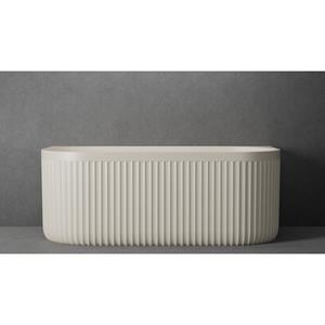Ideavit Ligbad Half Vrijstaand  Archtec Rock 170x80x63 cm Cream