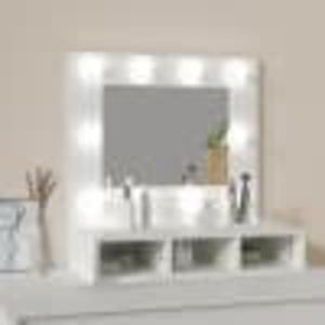 VidaXL Spiegelkast met LED-verlichting 60x31,5x62 cm wit