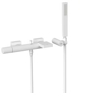 Tres Badmengkraan  Project met Watervaluitloop en Handdoucheset Mat Wit