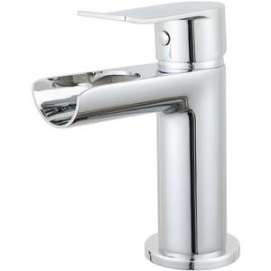 BES LED Wastafelkraan - Wastafelmengkraan - Leoni Waterval - Opbouw - Rond - Chroom