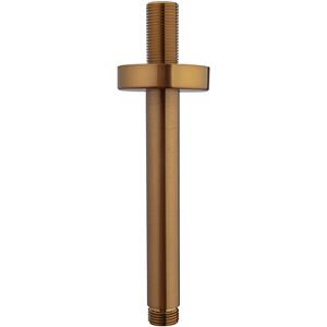 Wiesbaden Caral Douchearm met Plafondbevestiging - 15cm - Geborsteld Brons Koper