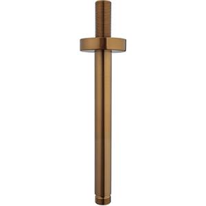 Wiesbaden Caral Douchearm met Plafondbevestiging - 20cm - Geborsteld Brons Koper