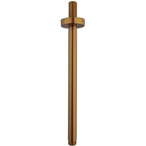 Wiesbaden Caral Douchearm met Plafondbevestiging - 30cm - Geborsteld Brons Koper