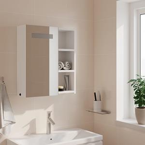 VidaXL Badkamerkast met spiegel en LED 45x13x52 cm wit