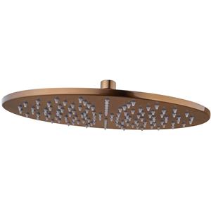 Wiesbaden Caral Hoofddouche - Rond - 30x0.8cm - Geborsteld Brons - Koper