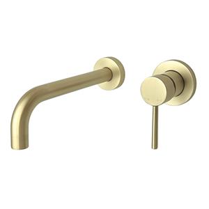 Best Design Inbouw Wastafelmengkraan  Nancy-Belize Gebogen uitloop 21 cm Messing Mat Goud PVD Coating