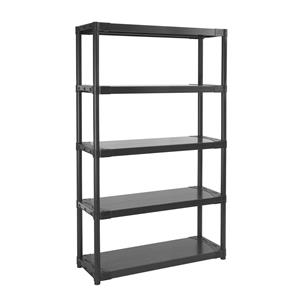 Grossfillex Grosfillex Opbergrek Workline 3.0 Pvc Met 5 Legborden Zwart 105cm