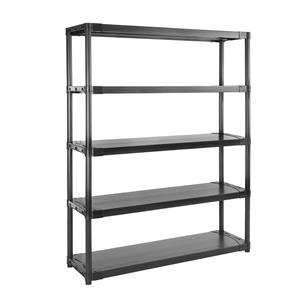 Grosfillex Opbergrek Workline 3.0 Pvc Met 5 Legborden Zwart 135cm