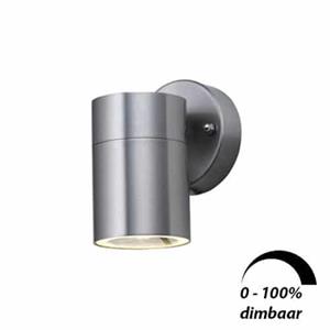 Letsleds Wandlamp LED 1x6Watt RVS 230Volt IP44 dimbaar