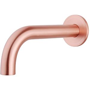 Wiesbaden Baduitloop - Rond - 20cm - 1/2inch - Geborsteld Koper