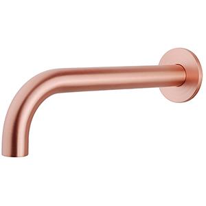 Wiesbaden Baduitloop - Rond - 25cm - 1/2inch - Geborsteld Koper
