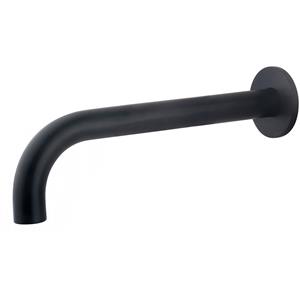 Wiesbaden Baduitloop - Rond - 25cm - 1/2inch - Mat Zwart