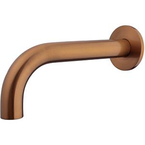 Wiesbaden Baduitloop - Rond - 20cm - 1/2inch - Geborsteld Brons Koper