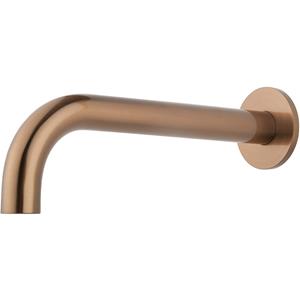 Wiesbaden Baduitloop - Rond - 25cm - 1/2inch - Geborsteld Brons Koper