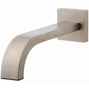 Wiesbaden Baduitloop - Vierkant - 30cm - 1/2inch - Geborsteld Staal