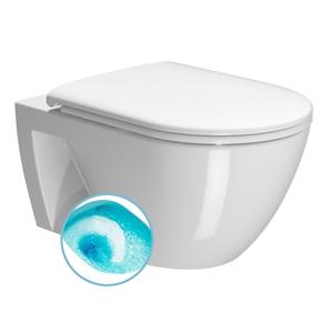Sapho Wand Toilet Swirlflush Eco  Pura 36x55 cm ExtraGlaze Wit