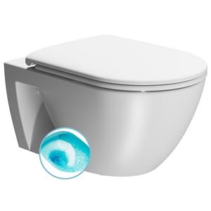 Sapho Wand Toilet Swirlflush  Pura Eco 36x55 cm Mat Wit