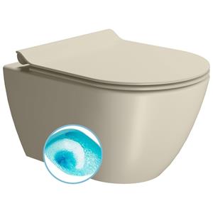 Sapho Wand Toilet Swirlflush  Pura 36x50 cm Mat Beige