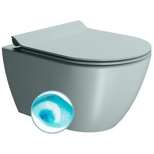 Sapho Wand Toilet Swirlflush  Pura 36x50 cm Mat Blauw