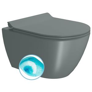 Sapho Wand Toilet Swirlflush  Pura 36x50 cm Mat Groen