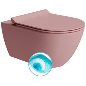Sapho Wand Toilet Swirlflush  Pura 36x55 cm Mat Roze