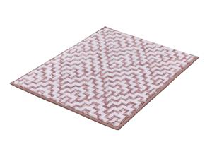 Kleine wolke badmat Botany, verschillende maten, van katoen, met hoog-laag-effect (50 x 60 cm, Lichtroze)