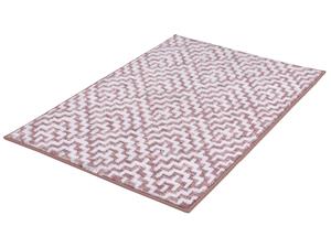 Kleine wolke badmat Botany, verschillende maten, van katoen, met hoog-laag-effect (60 x 90 cm, Lichtroze)