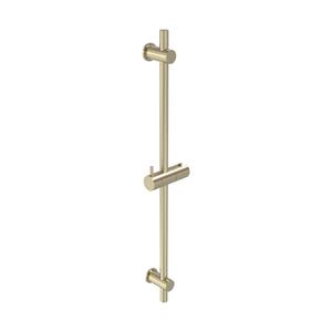 MAY Glijstang  70 cm Met Handdouchehouder Geborsteld Mat Goud PVD