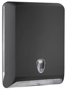 Sapho Colored dispenser voor papieren handdoeken 30x40x13cm mat zwart