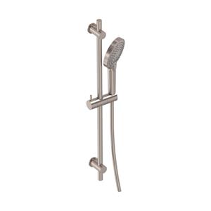 MAY Glijstangset  Met 3-Standen Handdouche, Doucheslang en Glijstang 70 cm Geborsteld Nickel PVD