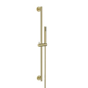 Boss & Wessing Glijstangset BWS Moran Met Staafhanddouche 1 Stand 150 cm Geborsteld Messing