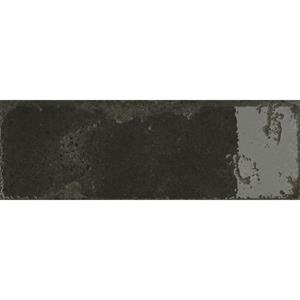 Praxis Wandtegel Alma Noir – Zwart – Keramiek – Glanzend - 10x30 - 1,14 M²