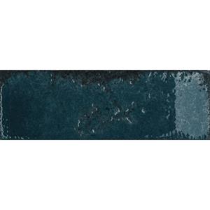 Praxis Wandtegel Alma Azul – Donkerblauw – Keramiek – Glanzend - 10x30 - 1,14 M²