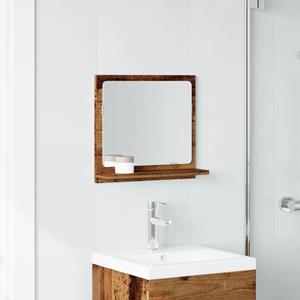 VidaXL Badkamerspiegelkast 40x11x37 cm bewerkt hout oud houtkleurig