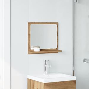 VidaXL Badkamerspiegelkast 40x11x37 cm bewerkt hout artisanaal eiken