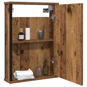 VidaXL Badkamerspiegelkast 42x12x60 cm bewerkt hout oud hout