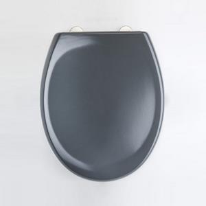 Eisl Toiletzitting  Super Slim Softclose Quick Release RVS Scharnieren Donker Grijs