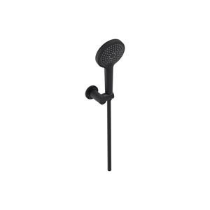 MAY Handdoucheset  3-Standen Handdouche, Verstelbare Wandsteun en Smooth Doucheslang 125 cm Mat Zwart PED