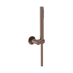 MAY Handdoucheset  Staaf Handdouche, Verstelbare Wandsteun en Smooth Doucheslang 125 cm Geborsteld Mat Koper PVD