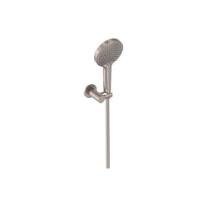 MAY Handdoucheset  3-Standen Handdouche, Verstelbare Wandsteun en Smooth Doucheslang 125 cm Geborsteld Nickel PVD
