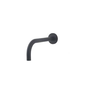 Boss & Wessing AQS Wastafelkraan Fit Rond 18 mm Uitloop 20 cm Mat Zwart 