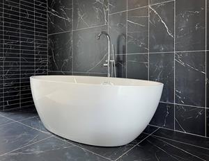 Sanexo Vrijstaand Ligbad Main 175X100X58 Cm Glasvezelversterkt Acryl Glans Wit Met Badwaste En Overloop